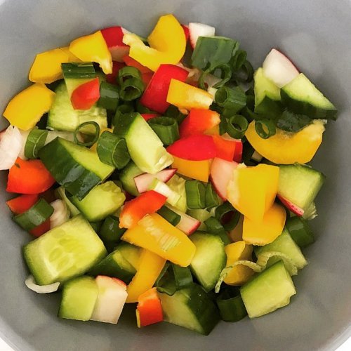 lehký letní zeleninový salát